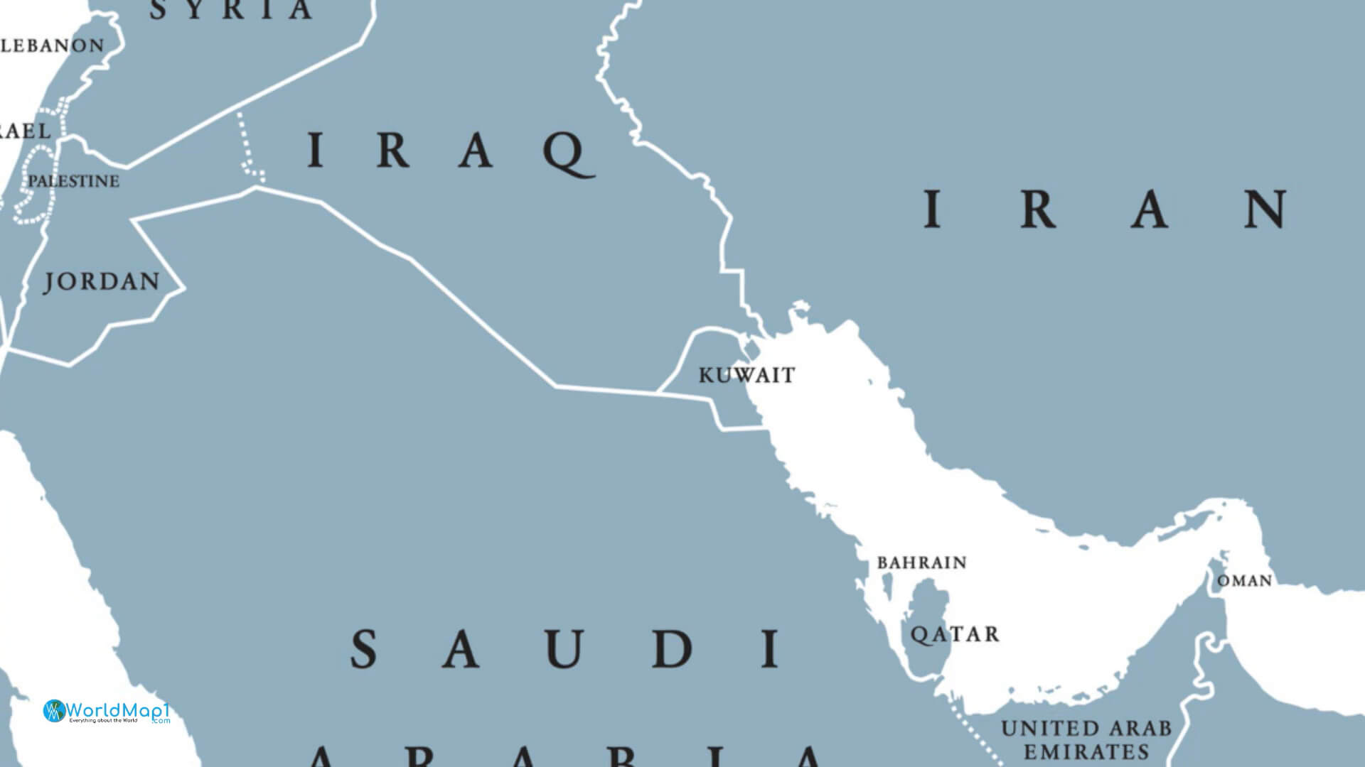 Map of Qatar